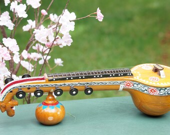 Traditional Bobbili Veena 13 Inch Long | Long-Necked Lute| Indian Lute | Bobbili Music Instrument | Indian Music Instrument Show