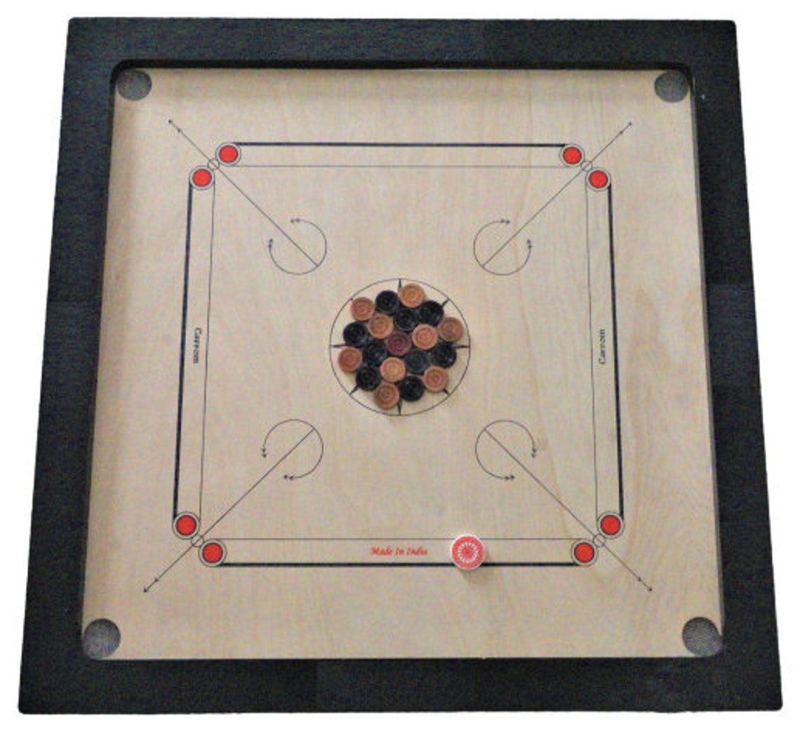 Tournament Full Size Carrom Board With Coins Striker and Etsy Australia