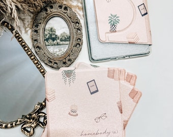 Odpinany futerał Homebody Kindle | Przezroczysta, odpinana tylna pokrywa do Kindle Paperwhite, Colorsoft | Ochronny futerał Kindle | Prezent dla miłośnika książek