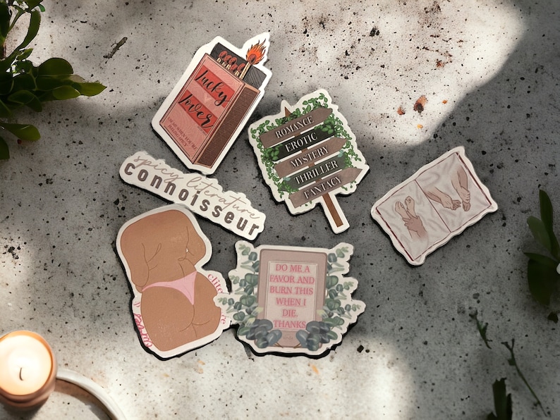 Enemies to Lovers Sticker | Glossy Bookish Decal for Kindle, Laptop & Journal | Reader Gift | Kindle Sticker image 3