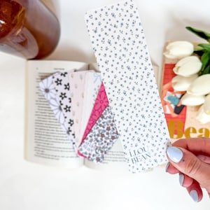 Floral Bookmarks | Handmade Bookmarks  | Aesthetic Book Accessories | Gift for Readers | Book Lover Gift