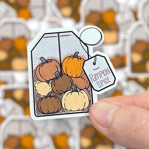 Pumpkin Spice Sticker | Fall Sticker |  Kindle Sticker | Booktrovert Club | Book Snob | Waterproof Sticker Decal | Halloween Sticker
