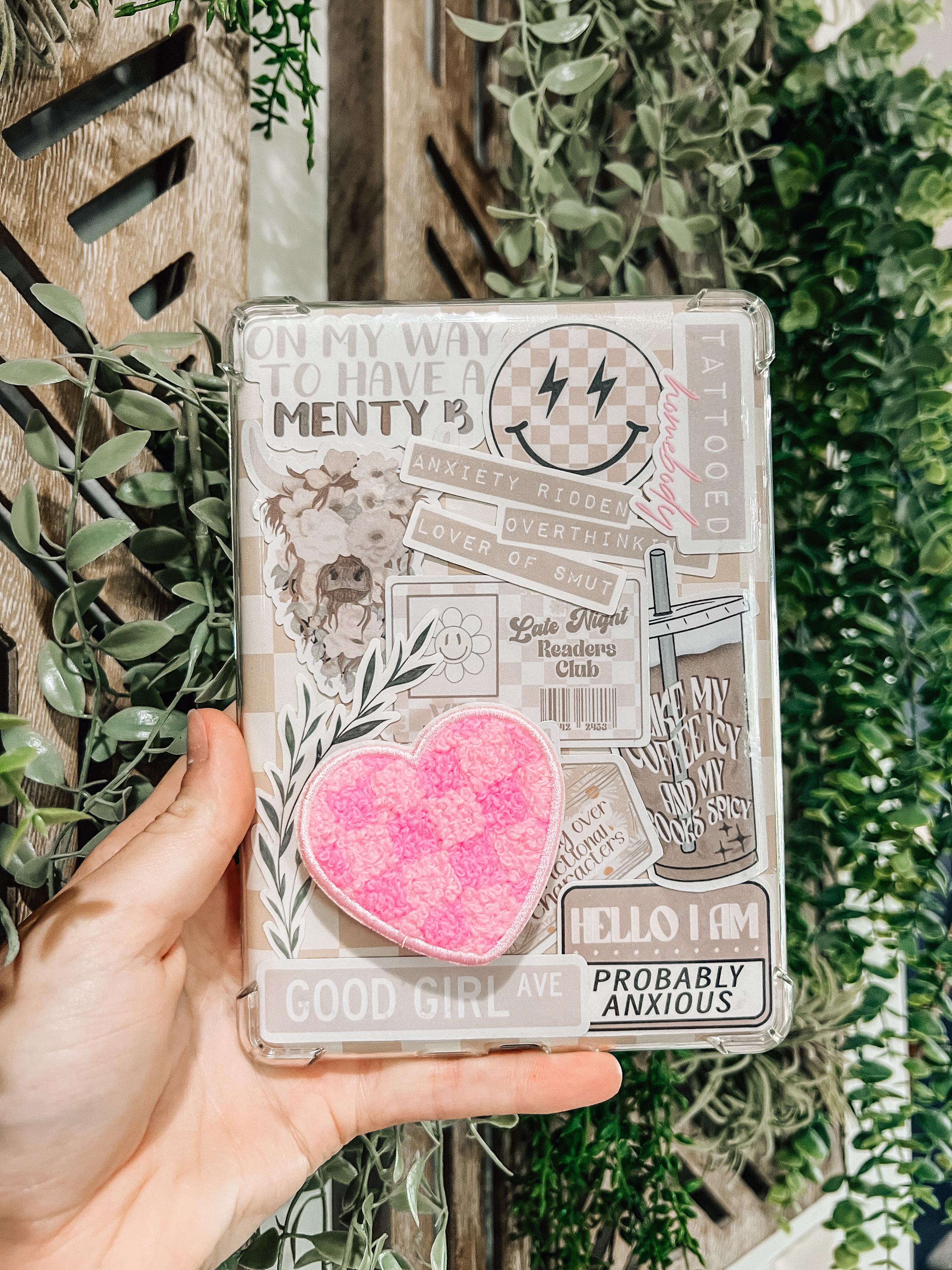 Patch Grip | Kindle Accessories | Phone Accessories | Kindle Grip | Round Grip | Heart Grip | Checkered Grip