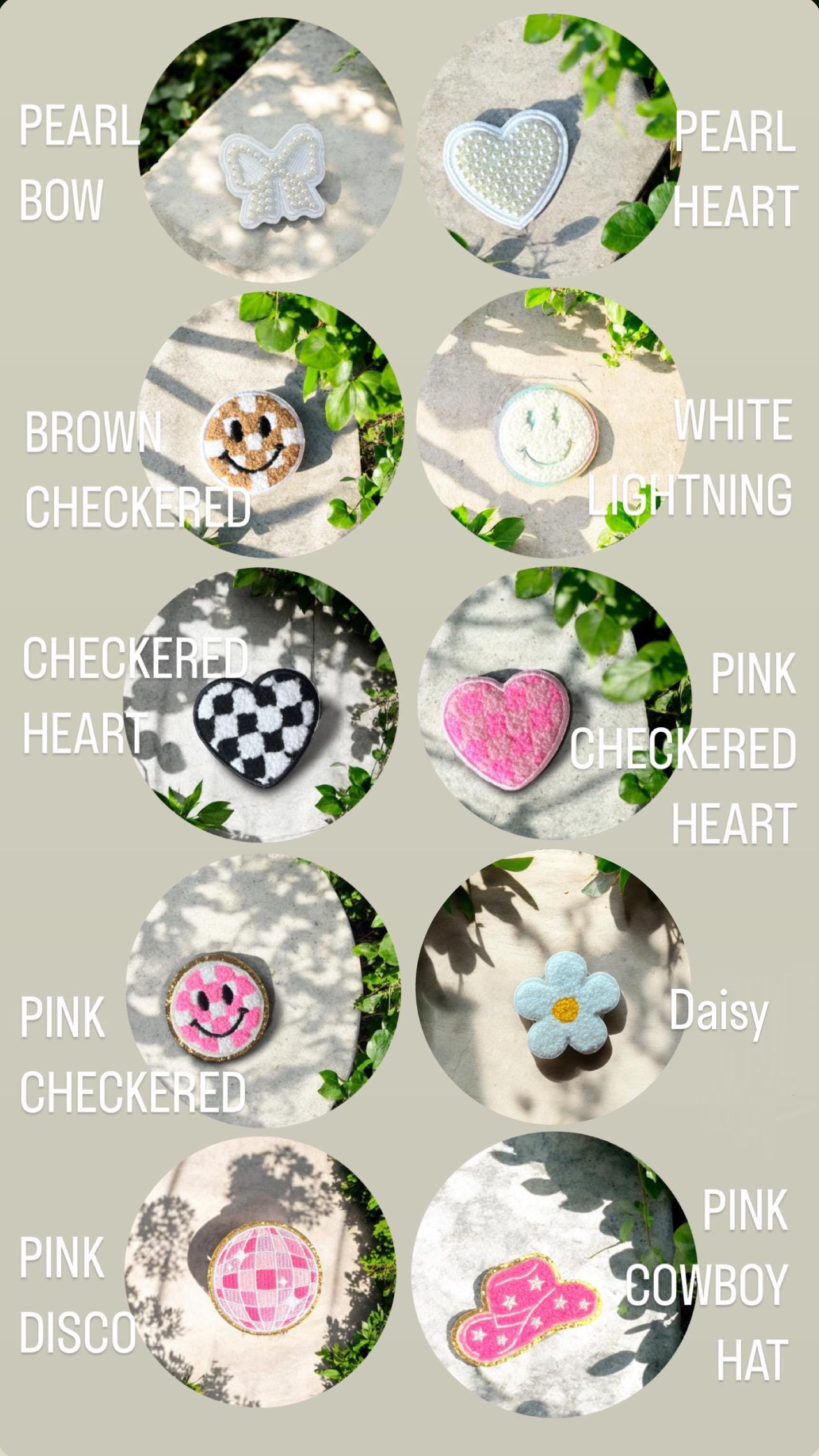 Patch Grip | Kindle Accessories | Phone Accessories | Kindle Grip | Round Grip | Heart Grip | Checkered Grip