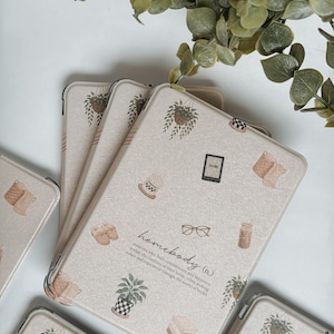 Funda Kindle Homebody: Tapa trasera transparente abatible - Accesorio protector para lector electrónico