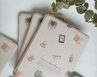 Homebody Kindle Case | Kindle Cover | Clear Back Kindle Case | E-Reader Protective Case | Flip Cover Kindle Case  | Kindle Accessories