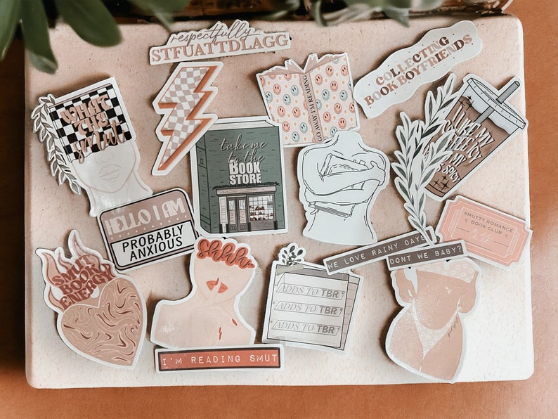 Enemies to Lovers Sticker | Glossy Bookish Decal for Kindle, Laptop & Journal | Reader Gift | Kindle Sticker image 2