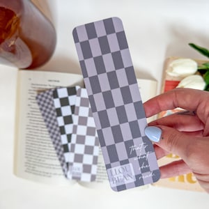 Checkered Bookmarks | Handmade Bookmarks  | Aesthetic Book Accessories | Gift for Readers | Book Lover Gift