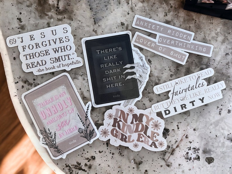 Enemies to Lovers Sticker | Glossy Bookish Decal for Kindle, Laptop & Journal | Reader Gift | Kindle Sticker image 4