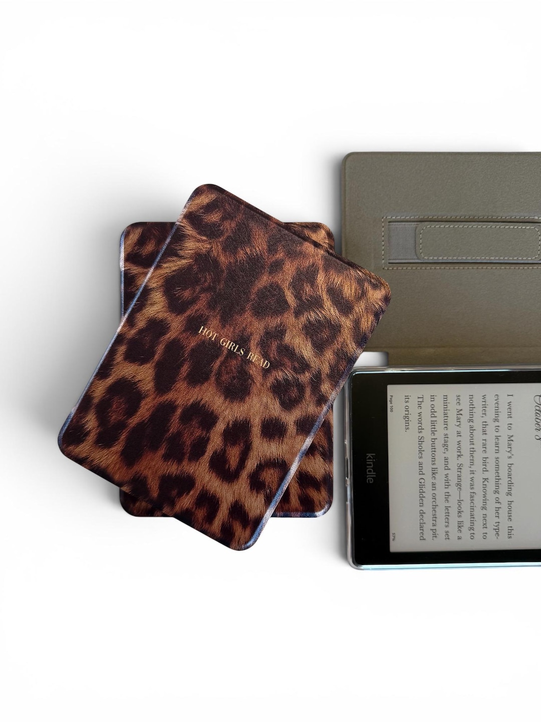 Hot Girls Read Kindle Case | Leopard Print Kindle Cover | Clear Back ...