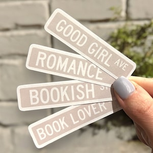 Street Sign Sticker | Kindle Sticker | Bookish Stickers | Smut | Book Lover Gift | Bookish Merch | Smut Reader | Reading Lover | E-reader