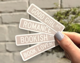 Street Sign Sticker | Kindle Sticker | Bookish Stickers | Smut | Book Lover Gift | Bookish Merch | Smut Reader | Reading Lover | E-reader