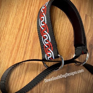 Quick Release Lead &quot;Red White Celtic Knot&quot; Fast CAT, Lure Coursing Slip Lead, Martingale, Quick Release Dog Leash, Dog Sports Lead