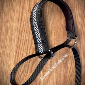 Quick Release Lead &quot;Racing Black&quot; Fast CAT, Lure Coursing Slip Lead, Martingale, Quick Release Dog Leash, Dog Sports Lead