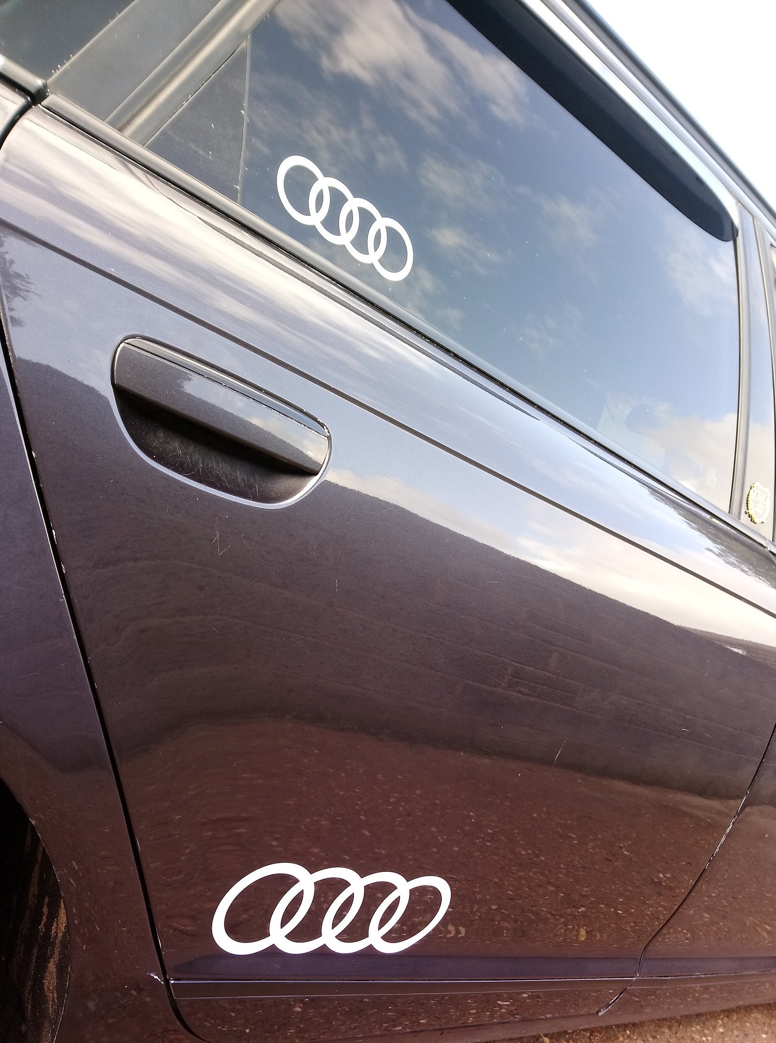 Audi sticker emblem decal 7 stickers 3 types of size brand new Etsy