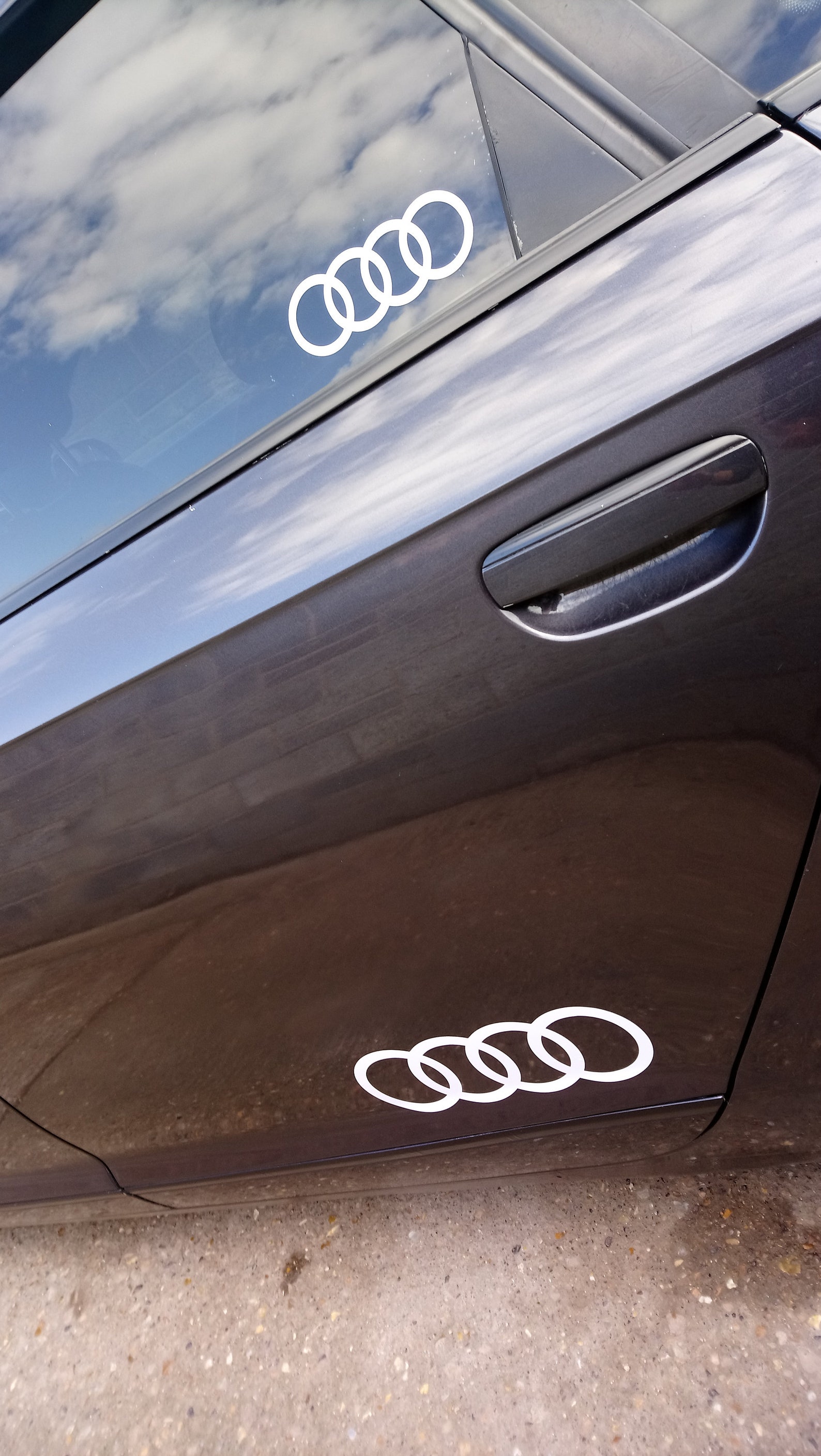 Audi sticker emblem decal 7 stickers 3 types of size brand new Etsy