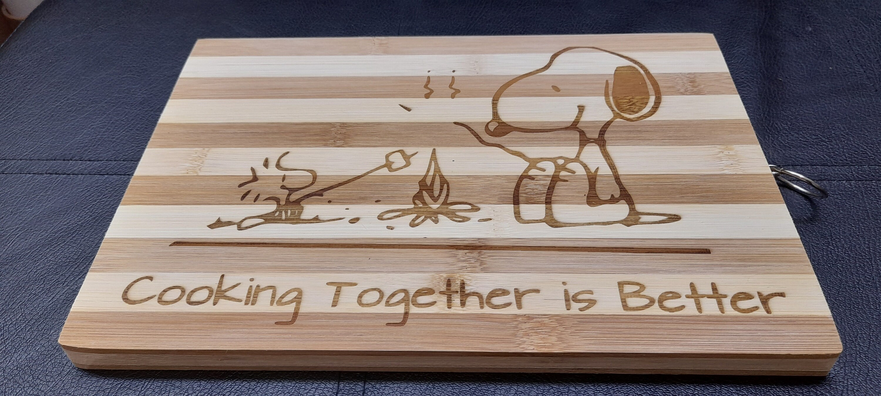 Cooking Together is Better Laser Engraved Cutting Board Etsy