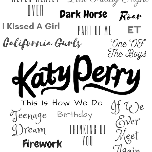 Katy Perry Lyric Print