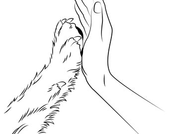 Dog Paw & Hand