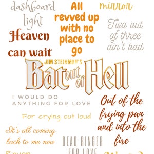 Wydruk muzyczny Bat Out Of Hell