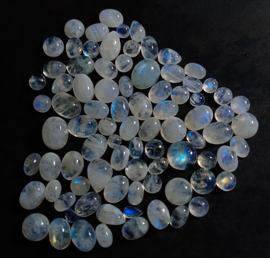 84 Piece Lot MOONSTONE 100 Top Quality Moonstone AAA Etsy
