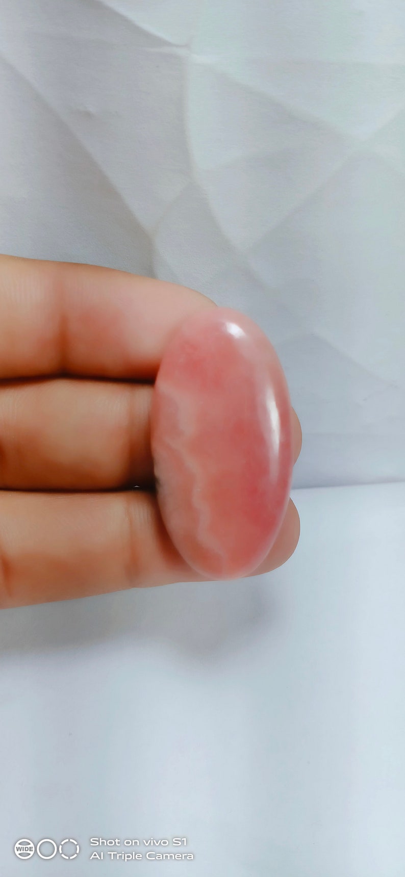 Natural Rhodocrosite GemstoneHandmade Rhodocrosite Cabochon jewelry making For Gift Rhodocrosite LoooseStone 57ct 39x21x5mm = A186
