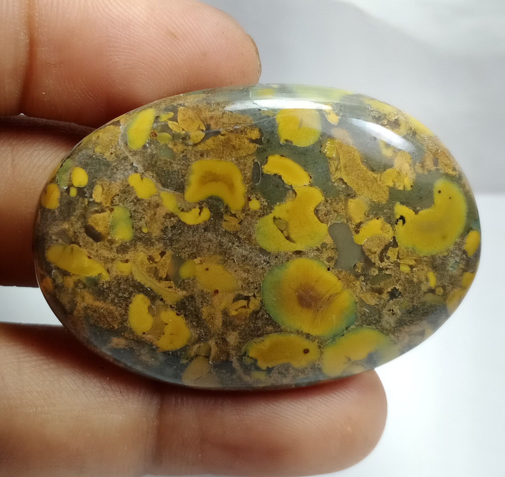 Amazing 100 Natural Fruit Jasper Cabochon Hand Polish Loose Etsy