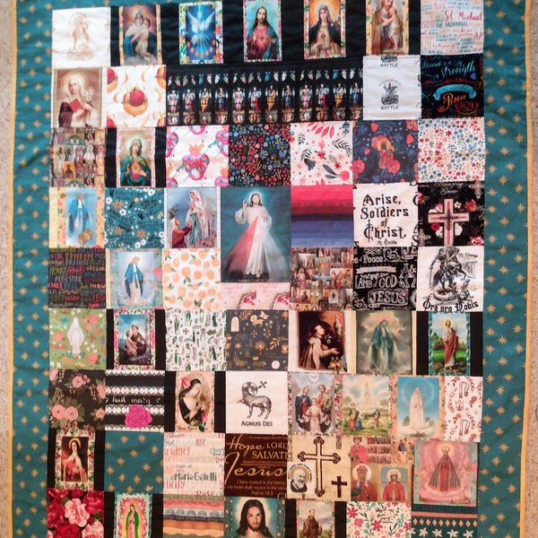 62 Piece Catholic Art Quilt Kit