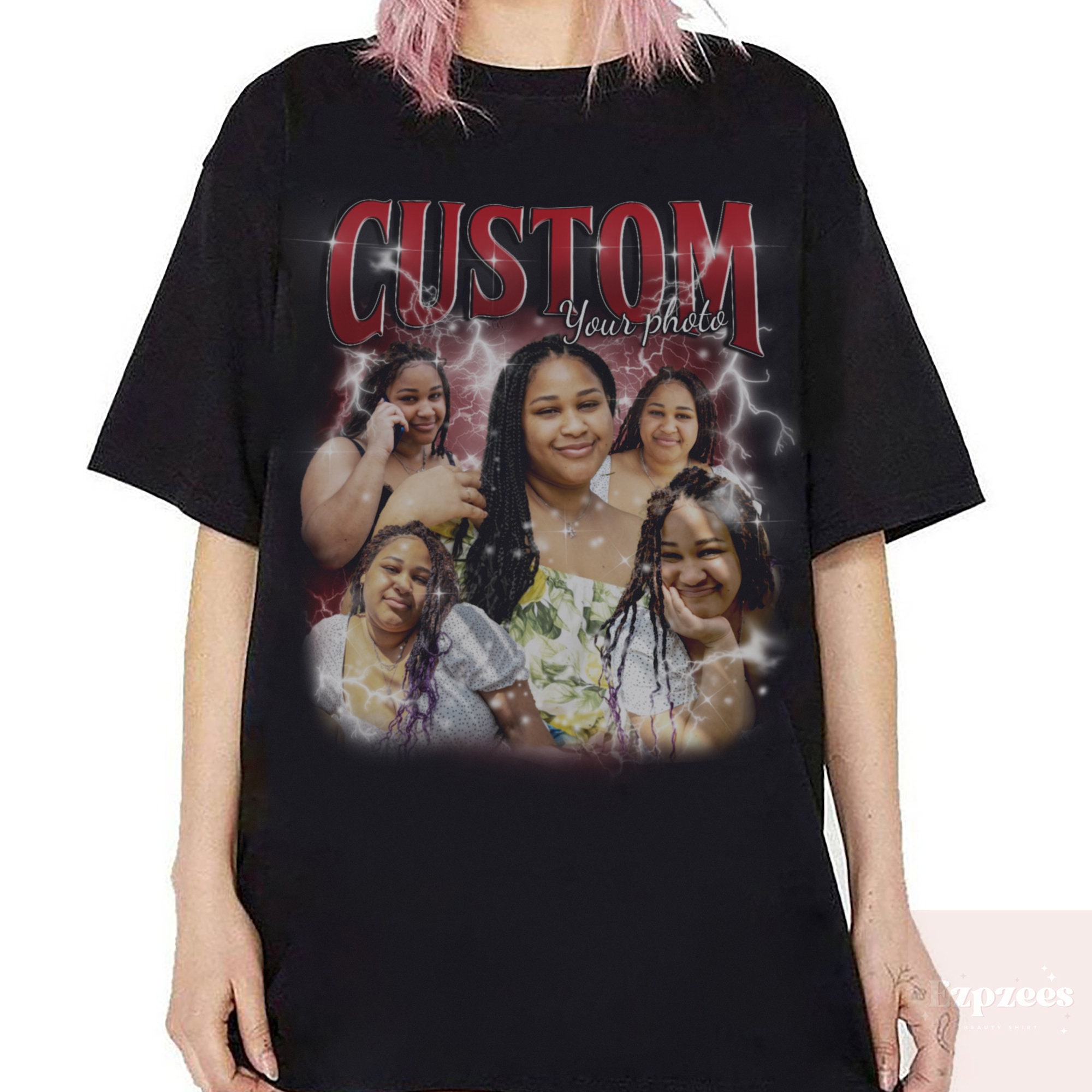 Discover Custom Your Own Bootleg Shirt, Retro Custom Bootleg Rap Maglietta