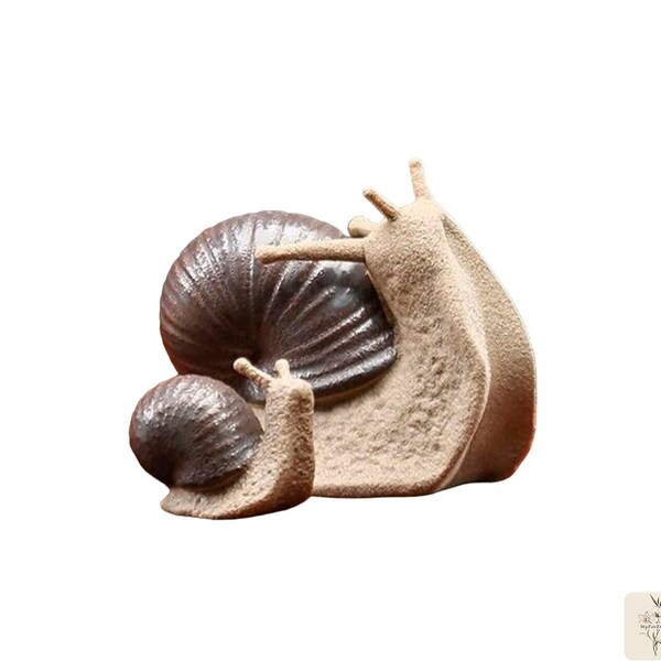 Ceramic Snail Decor, Snail Ornament, Decorative Snail Figurine, Snail Statue, Snail Shell Figure, Snail Art Statue,Miniature Snail Sculpture