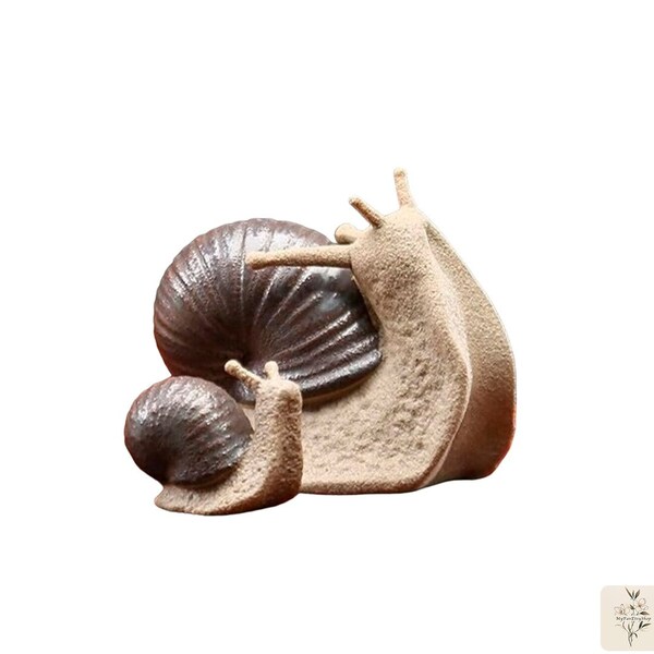 Ceramic Snail Decor, Snail Ornament, Decorative Snail Figurine, Snail Statue, Snail Figure,Snail Art Statue,Snail Sculpture Shipped from USA