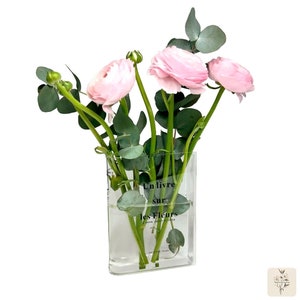 Book Flower Vase, Acrylic Book Vase, Acrylic Vase for Flowers, Table Centerpiece, Dried Flowers Vase, Bud Vase, Modern Vase,Shipped from USA