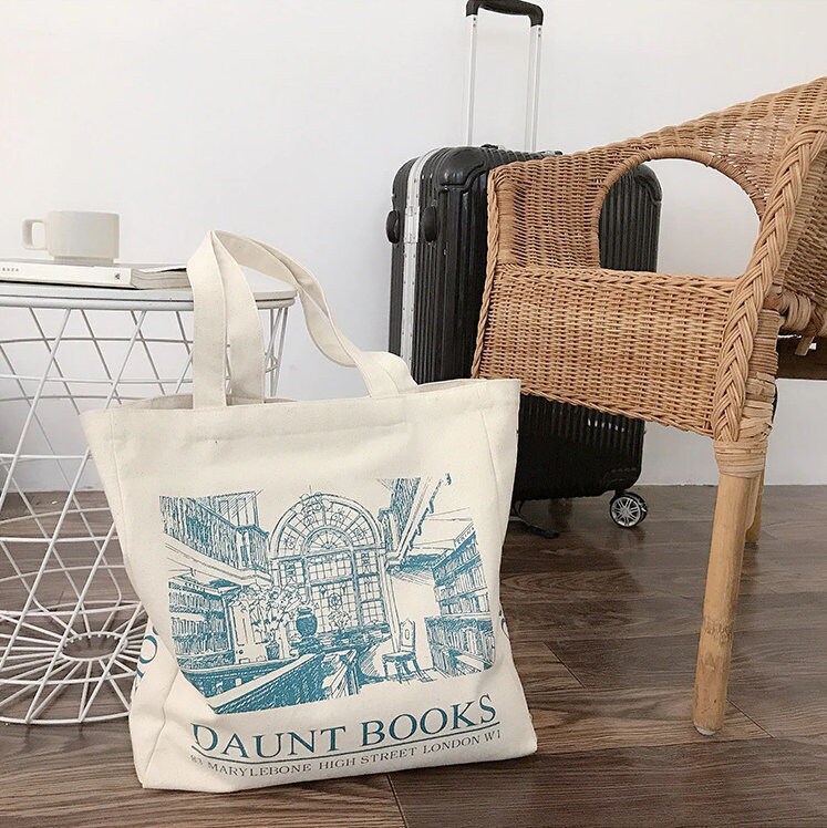 Daunt Books Tote Bag Canvas Tote Bag Modern Shopping Bag Etsy