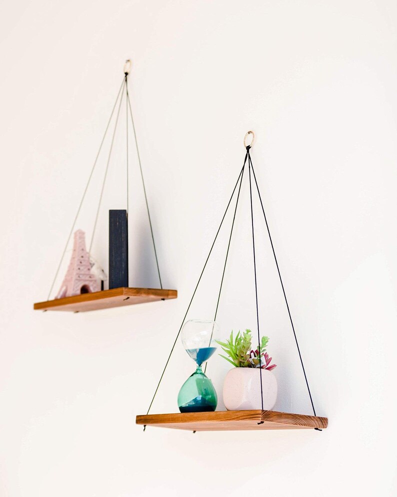 Set Of 2 Wall Hanging Floating Wood Shelves Shelving Shelf Rustic Mounted Storage Rack Organizer Mounted Wall Bathroom Rustic Wood American Home Living Storage Organization Thienhop Com