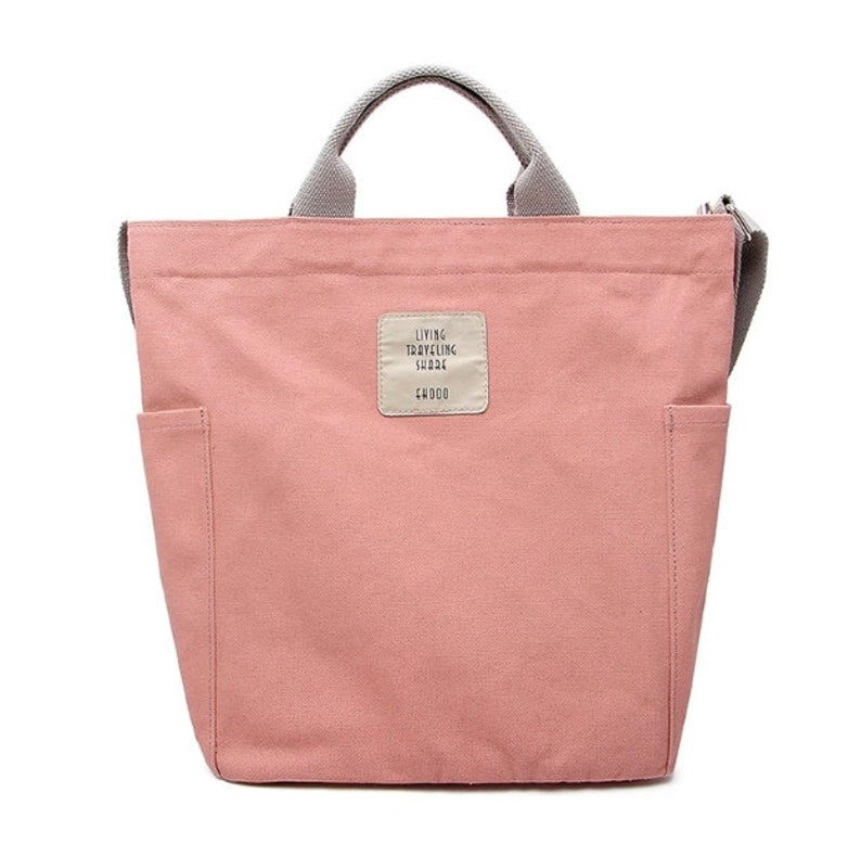 Canvas School Bag Crossbody Bag Canvas Tote Bag Cotton Eco Etsy