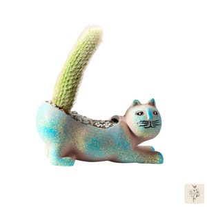 Cat Succulent Planter Pot, Ceramic Cat Planter Pot, Mini Planter, Ceramic Planter, Kitten Flower Pot, Cactus Planter Pot,Ceramic Cat Planter