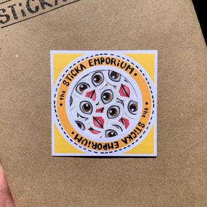 Meme Eye Mouth Eye Vinyl Emoji Stickers | Etsy