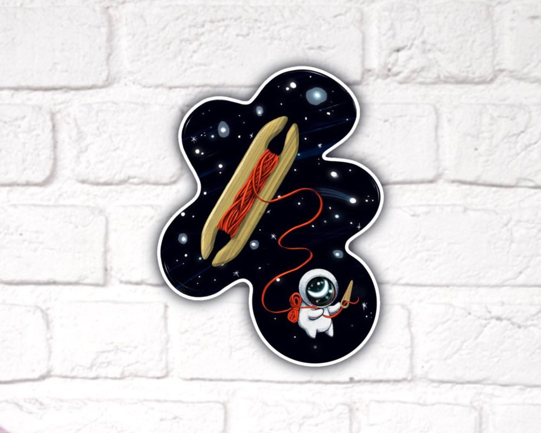 Space Shuttle, Inkle Loom Sticker, Gift for Weavers, Fiber Artist, Yarn ...