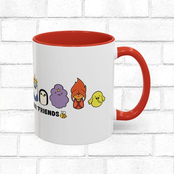 Adventure Time Coffee Cup, Finn, Jake Mareceline, Princess Bubblegum,  Gunter, Lemongrab 11oz