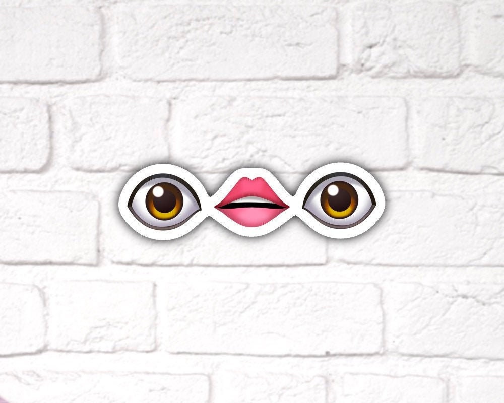 Sticker eyes, eyes/moustache, Dia. 17 mm, 2000 pc/ 1 pack [HOB-230147] -  Packlinq