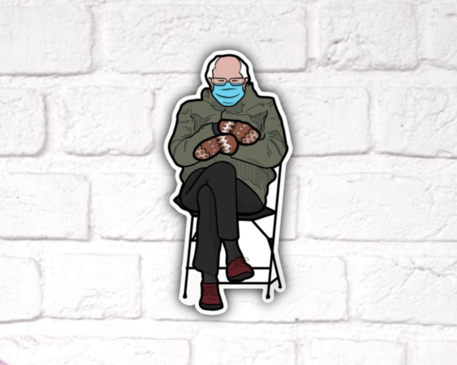 Bernie Sanders 2020 Inauguration Meme Vinyl Sticker | Etsy