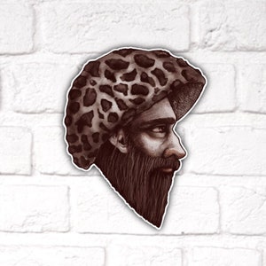 Mushroom Old Man of the Woods Custom Vinyl Stickers