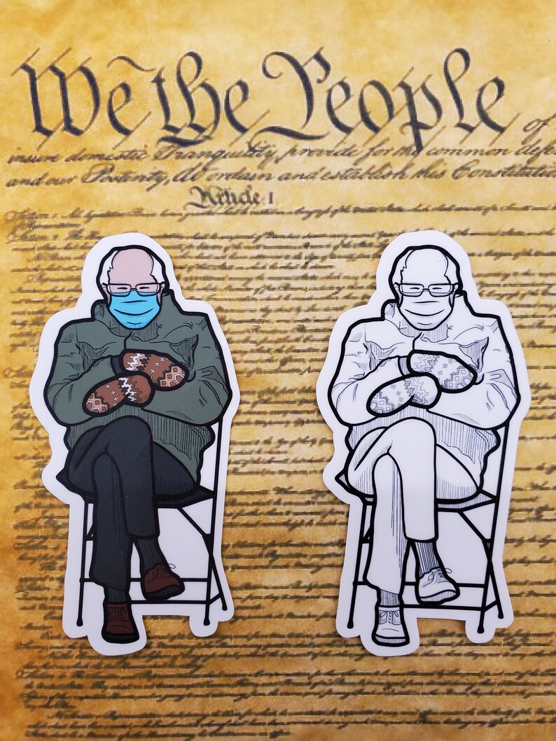 Bernie Sanders 2020 Inauguration Meme Vinyl Sticker - Etsy