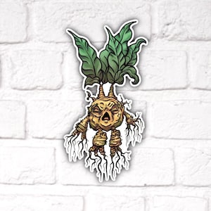 Mandrake Vinyl Sticker Decal, Screeching Witch Potato, Gifts for Plant lovers, Fantasy Stickers