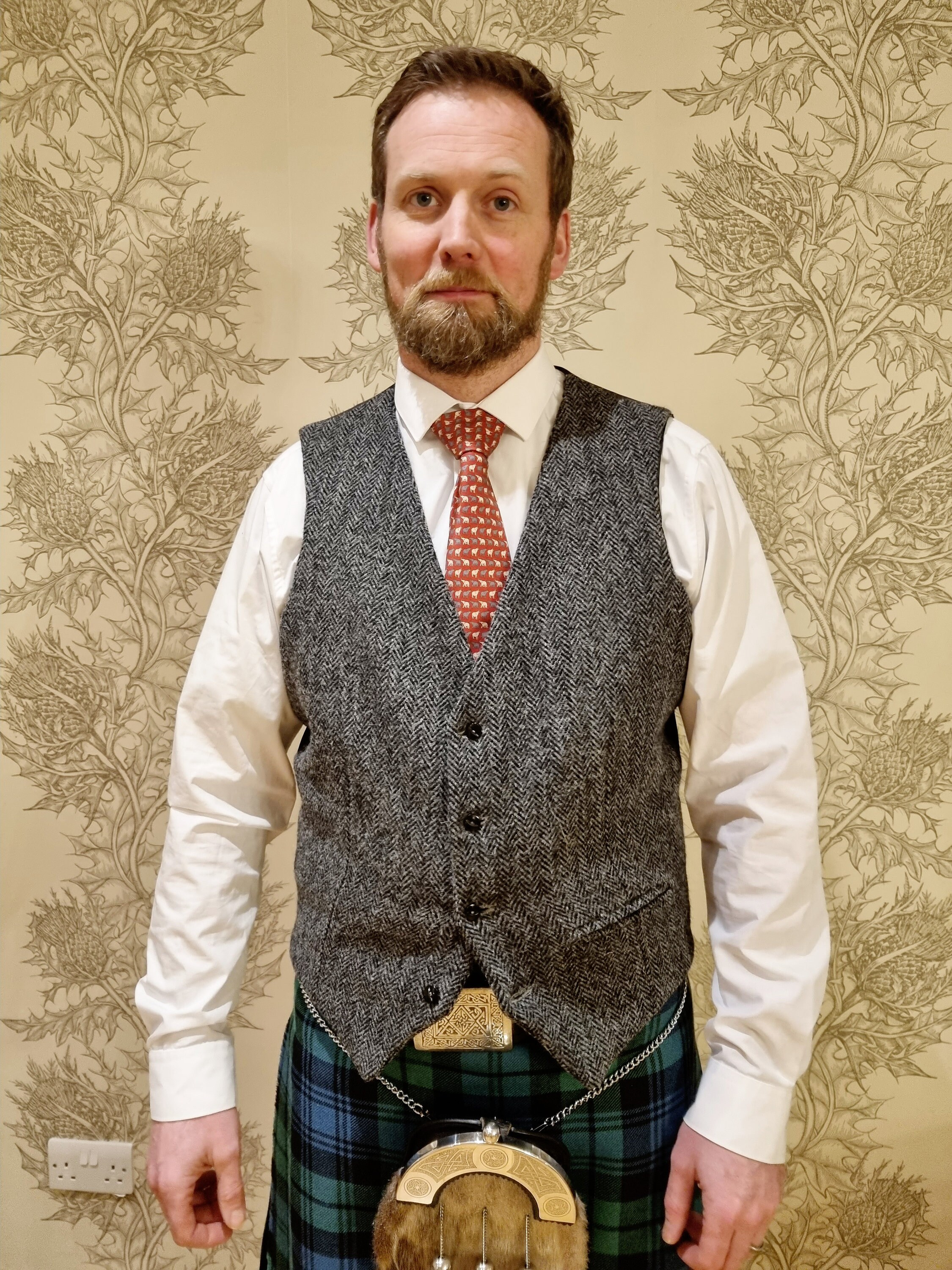 Harris Tweed Vest - Etsy