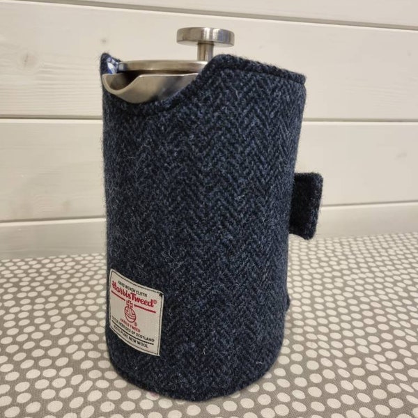 Koffiekan gezellig Harris Tweed cadeau Koffie warmer leraar cadeau