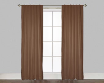 Linen Curtain Panel, Window drapery, Linen insulated curtains, Rod Packet with tape. White total 11 Colors available Free fabric swatches