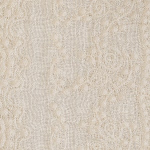 Linen Lace fabric  100% Linen Gauze Embroidery