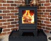 Aesthetic Minimal Cast Fireplace Wood Burner Stove, Metal Fire Pit Coal Burner Stove, Metal Indoor Wood Burning, Iron Outdoor Wood Stove