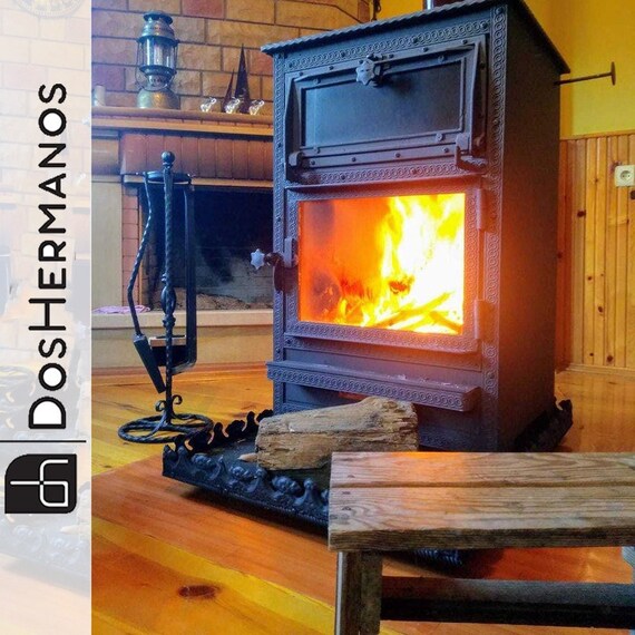 Cast Iron Wood Stove With Oven Cooking Heater Stove Coal - Etsy Sweden